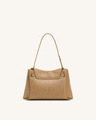 Rhea Double Buckle Shoulder Bag - Camel