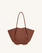 Nala Wide Tote Bag - Yellow Brown