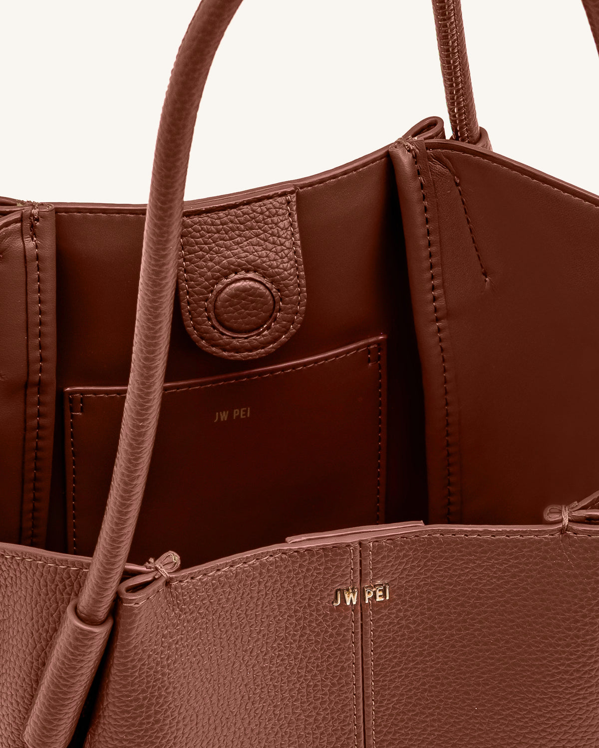 Nala Wide Tote Bag - Yellow Brown