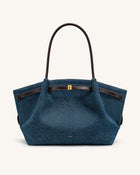 Hana Large Tote Bag - Dark Blue Denim