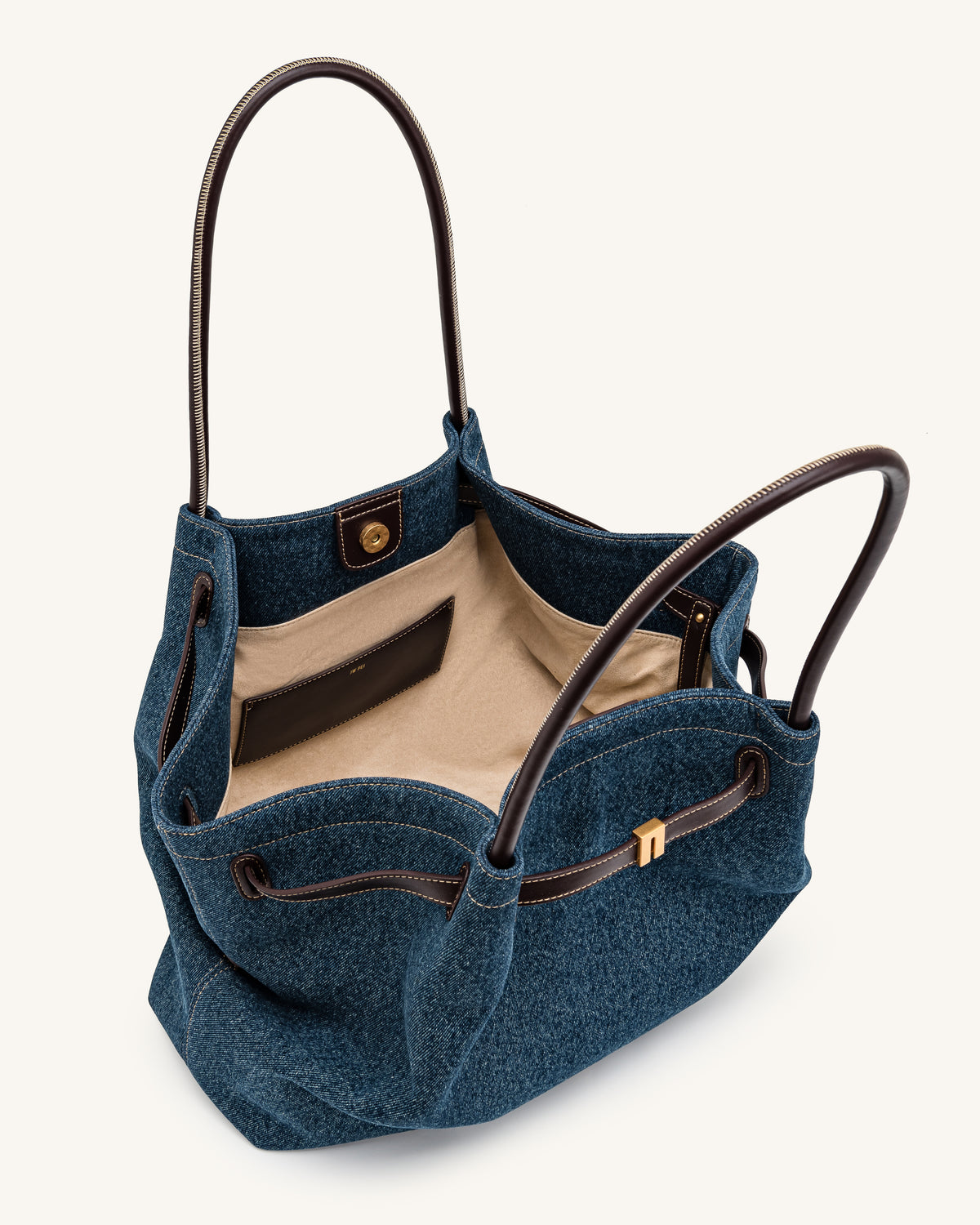 Hana Large Tote Bag - Dark Blue Denim