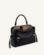 Callie Tusk Detail Shoulder Bag - Black