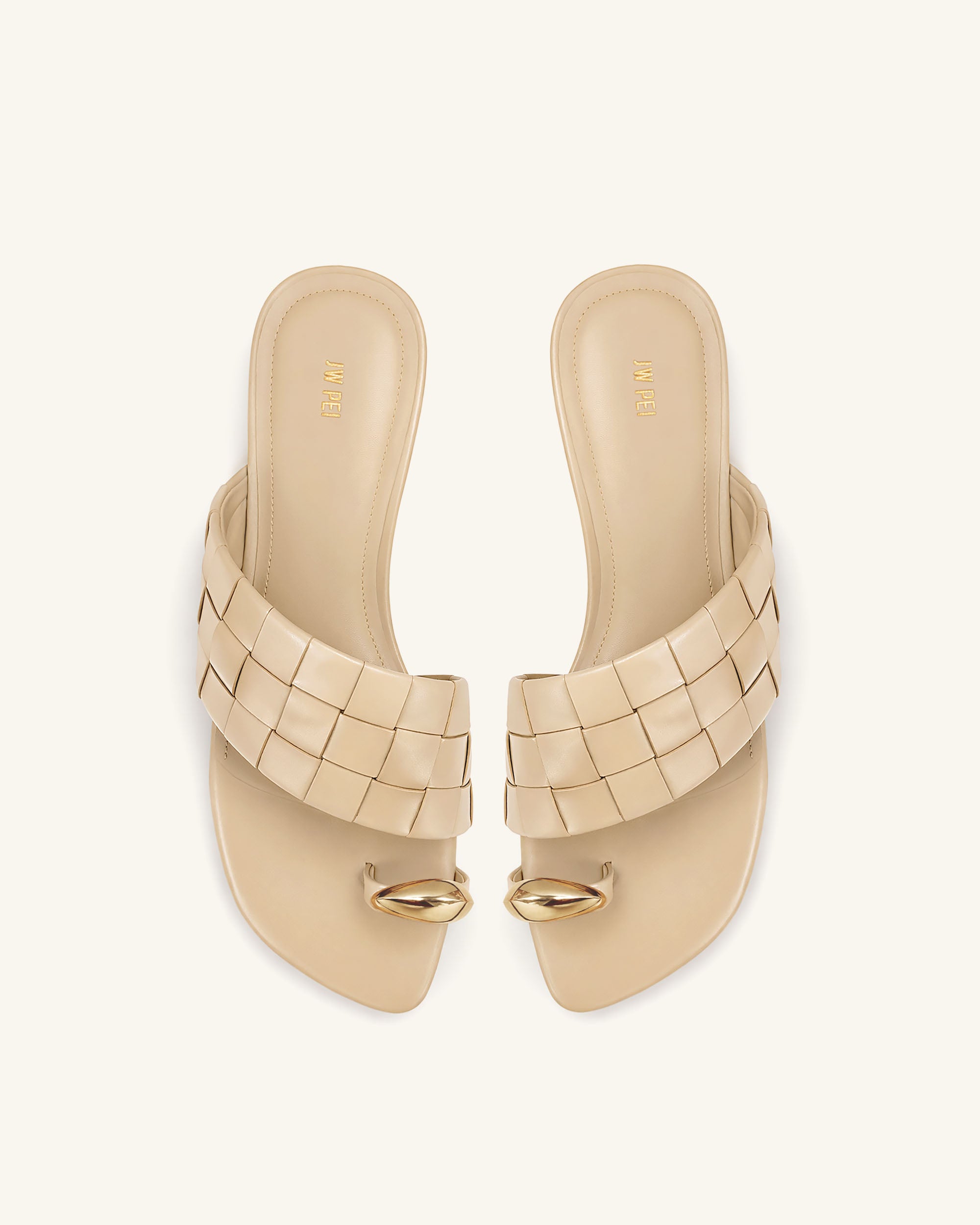 Ava Woven Toe Sandals - Neutral