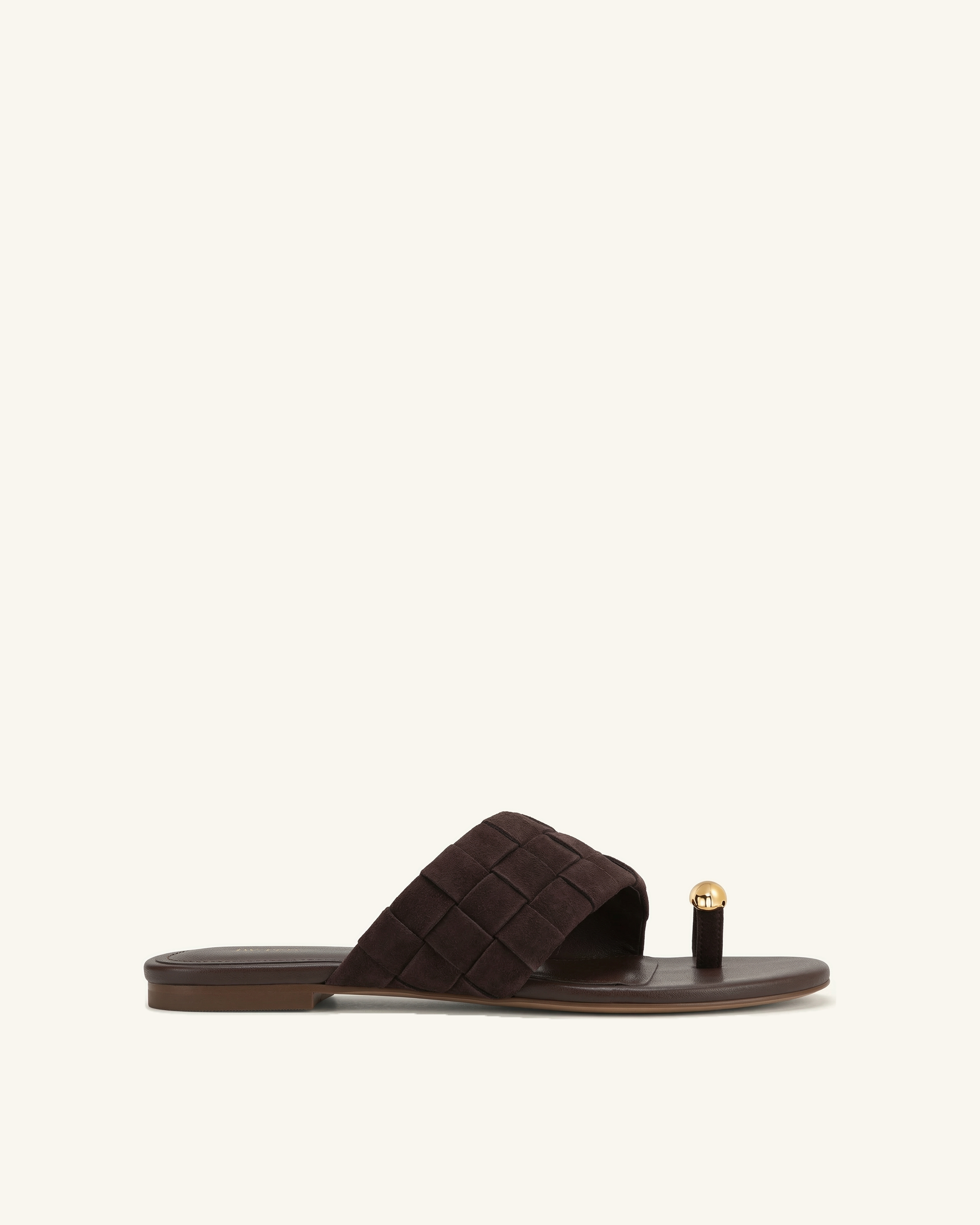 Ava Woven Toe Sandals - Dark Burgundy