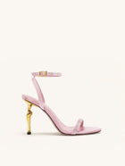 Alivia Artifical Crystal Heel Sandals - Pink