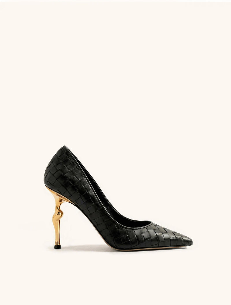 Hazel Woven Heels - Black