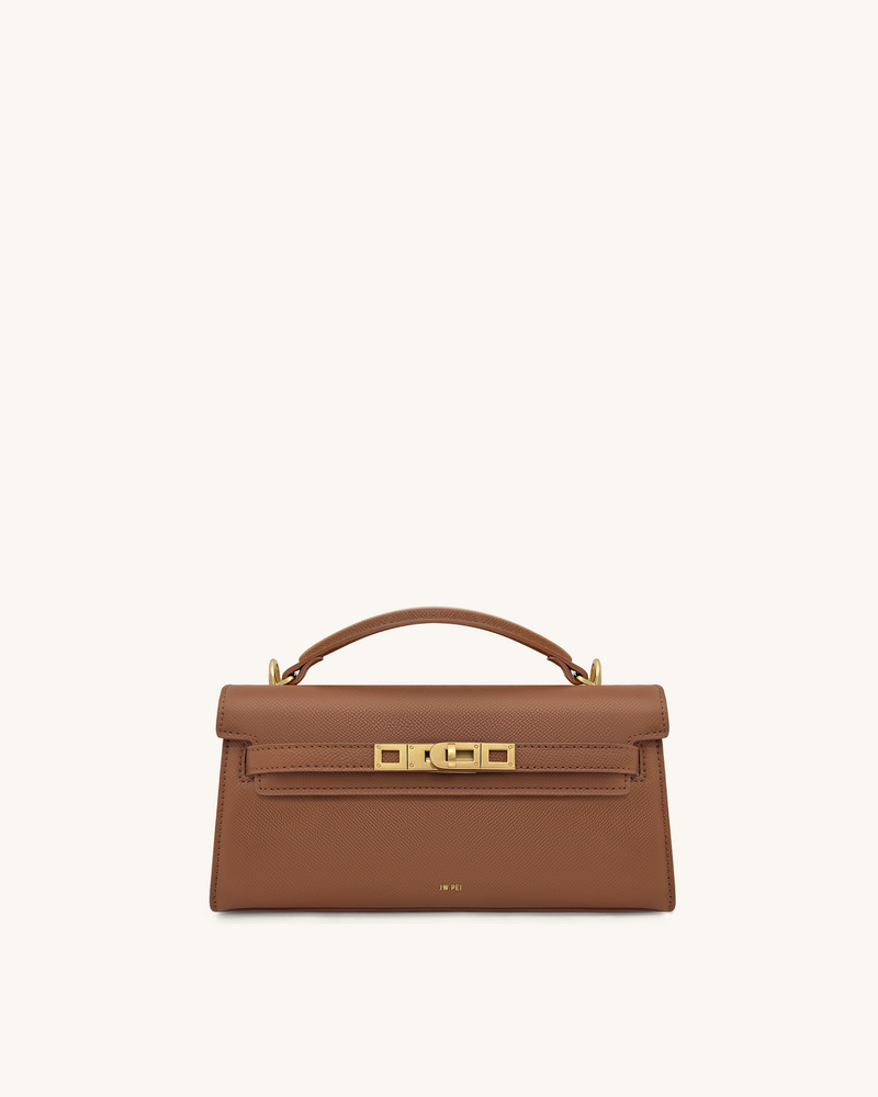 Noor Top Handle Bag - Brown