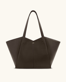Kiana Large Capacity Tote Bag - Caramel