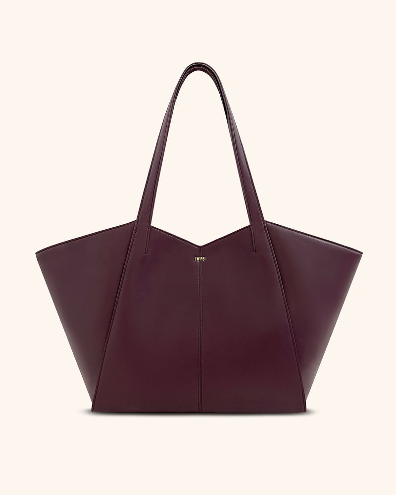 Kiana Large Capacity Tote Bag - Deep Claret