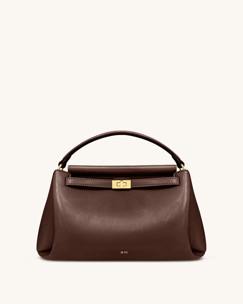 Carmen Top Handle Bag - Reddish Brown