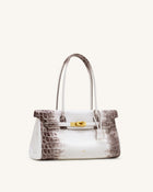 Yara Shoulder Bag - White Croc