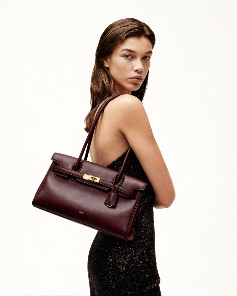 Yara Shoulder Bag - Deep Burgundy