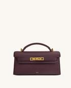 Noor Top Handle Bag - Deep Burgundy