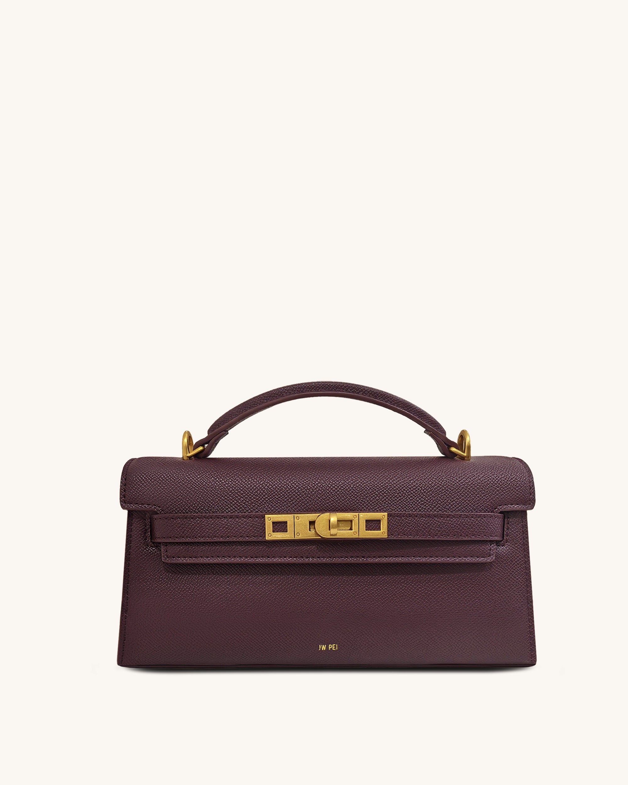 Noor Top Handle Bag - Deep Burgundy