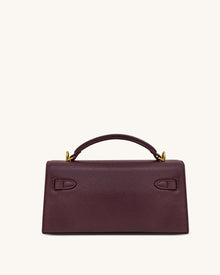 Noor Top Handle Bag - Deep Burgundy