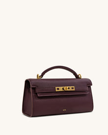 Noor Top Handle Bag - Deep Burgundy