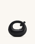 Abacus Mini Top Handle Bag - Black Croc