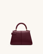 Elise Top Handle Bag - Deep Burgundy