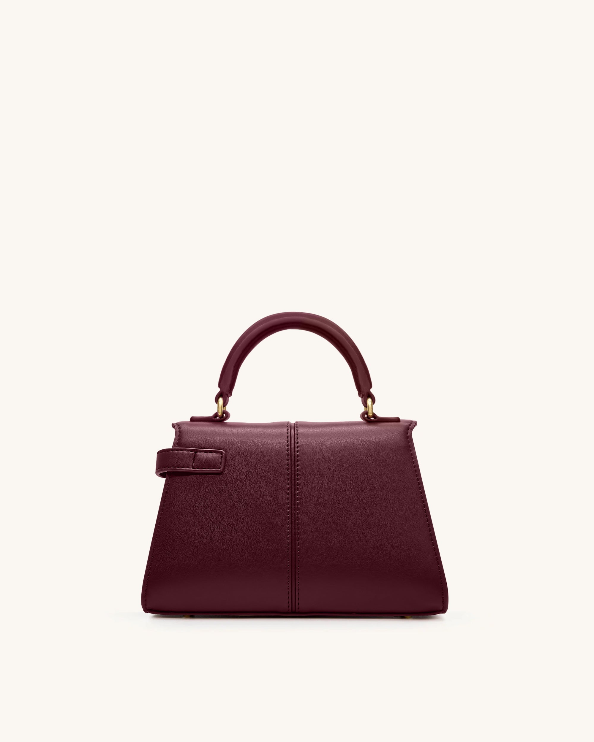Elise Top Handle Bag - Deep Burgundy