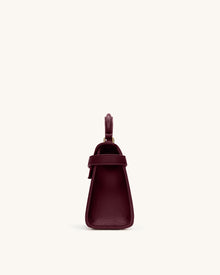 Elise Top Handle Bag - Deep Burgundy