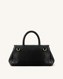 Evania U-Lock Top Handle Bag - Black