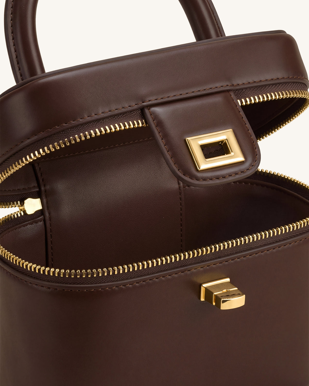 Cosima Vanity Case - Chocolate Brown