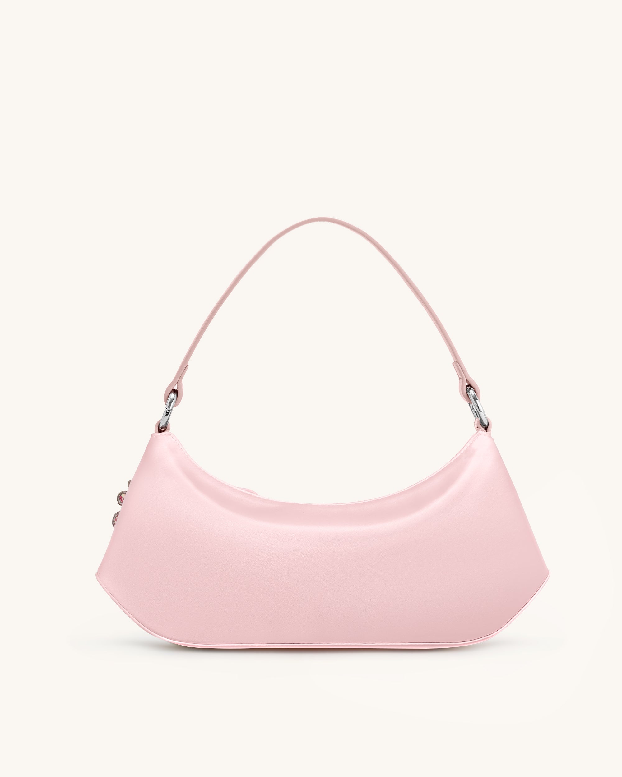 Lily Orchid Embroidered Shoulder Bag - Pink