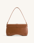 Sia Crushed Shoulder Bag - Brown