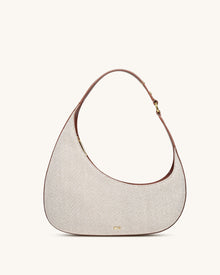Harlee Shoulder Bag - Brown Canvas