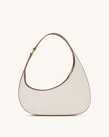 Harlee Shoulder Bag - Brown Canvas
