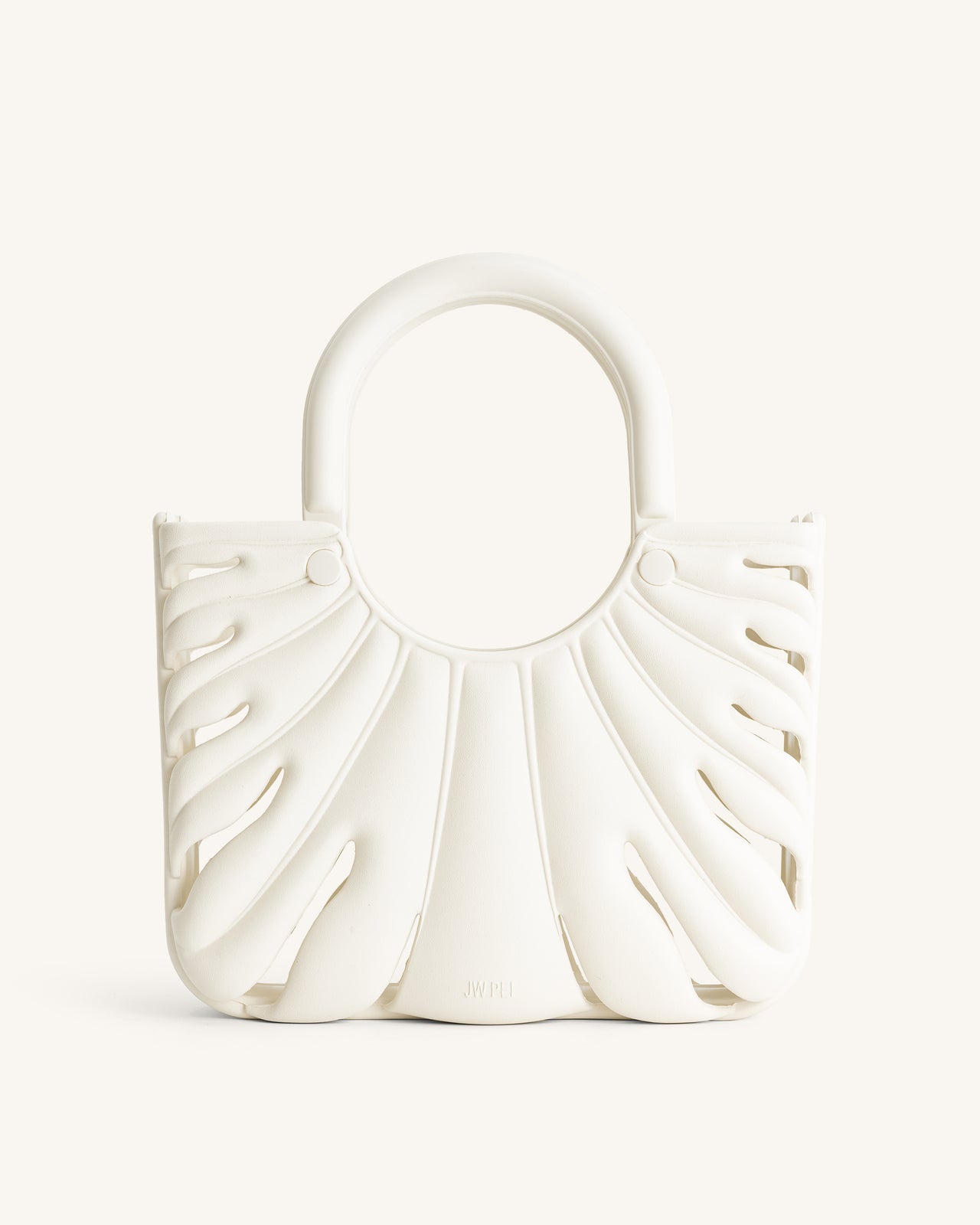 Tessa Crushed Shoulder Bag - White Online Shopping - JW Pei