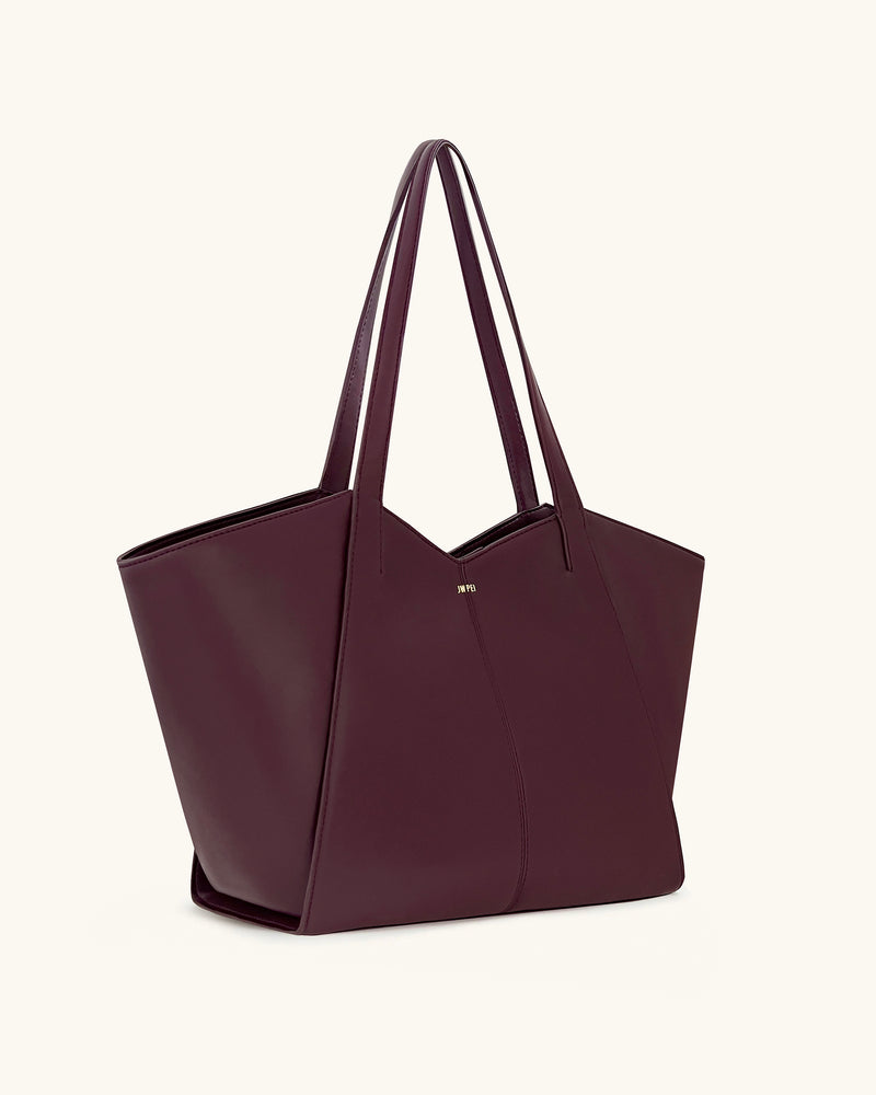 Kiana Large Capacity Tote Bag - Deep Claret