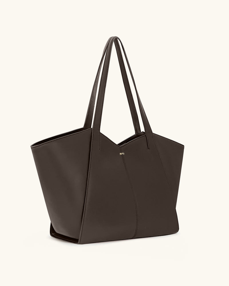 Kiana Large Capacity Tote Bag - Caramel