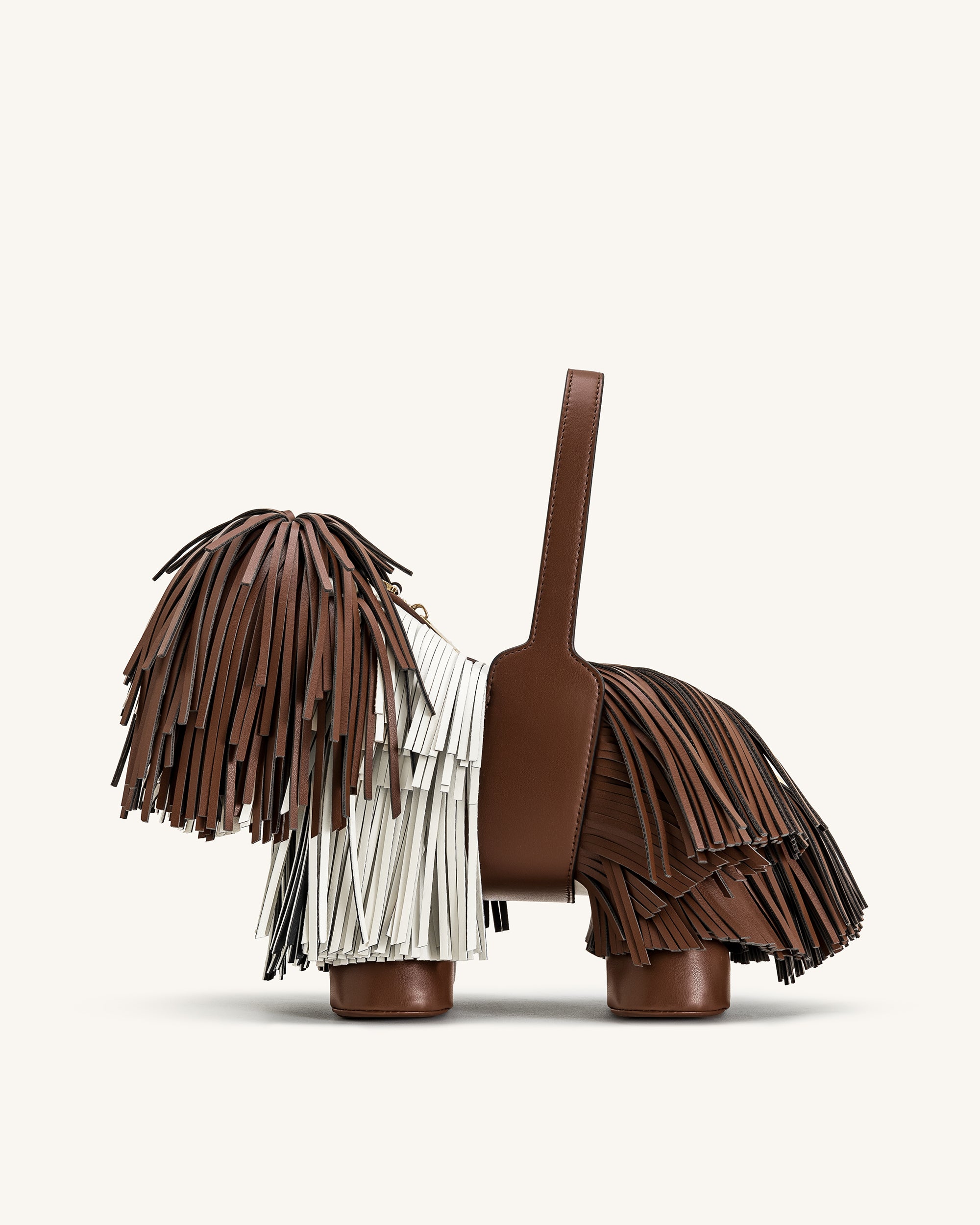 Nita Puppy Shape Handbag - Caramel Brown