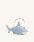 Nerys Shark Look Top Handle Bag - Light Blue
