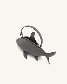 Nerys Shark Look Top Handle Bag - Grey