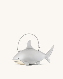 Nerys Shark Look Top Handle Bag - Silver