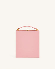 Taya Wine Glass Puppy Pattern Book Shape Clutch Bag - Pink