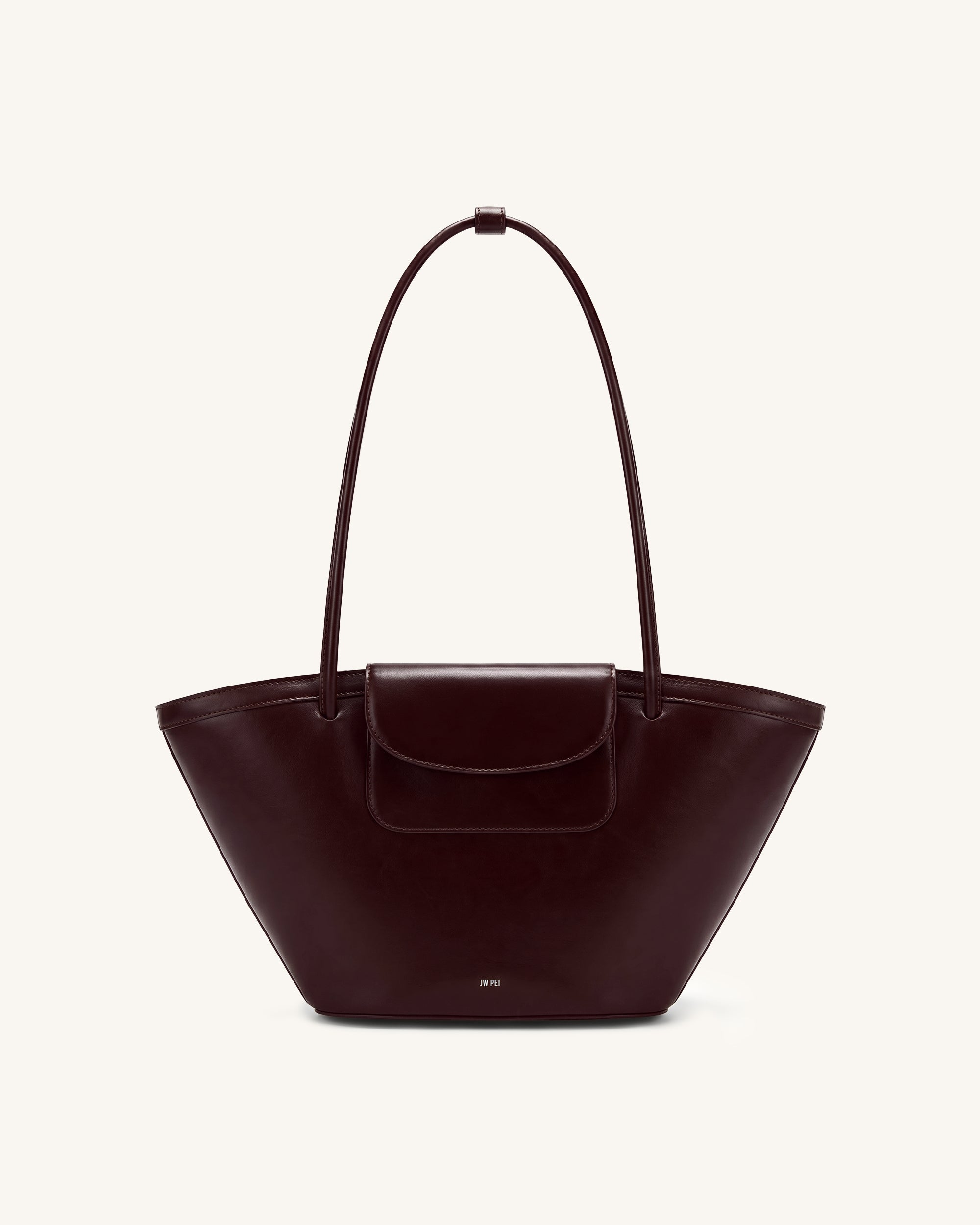 Corinne Pocket Tote Bag - Deep Burgundy