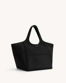 Eliana Nylon Tote Bag - Black