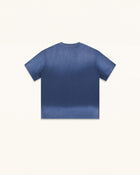 Essential Rhinestone Rose Acid Wash Boxy Tee - Vintage Blue