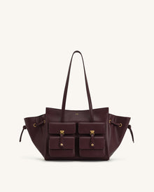 Linda Tote Bag - Deep Burgundy