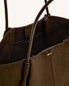 Nala Wide Tote Bag - Mocha Brown