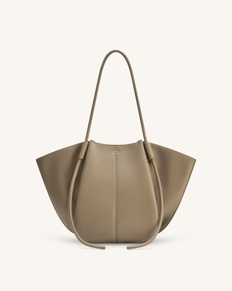 Nala Wide Tote Bag - Taupe