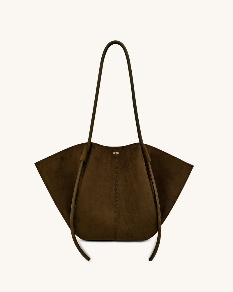 Nala Wide Tote Bag - Mocha Brown