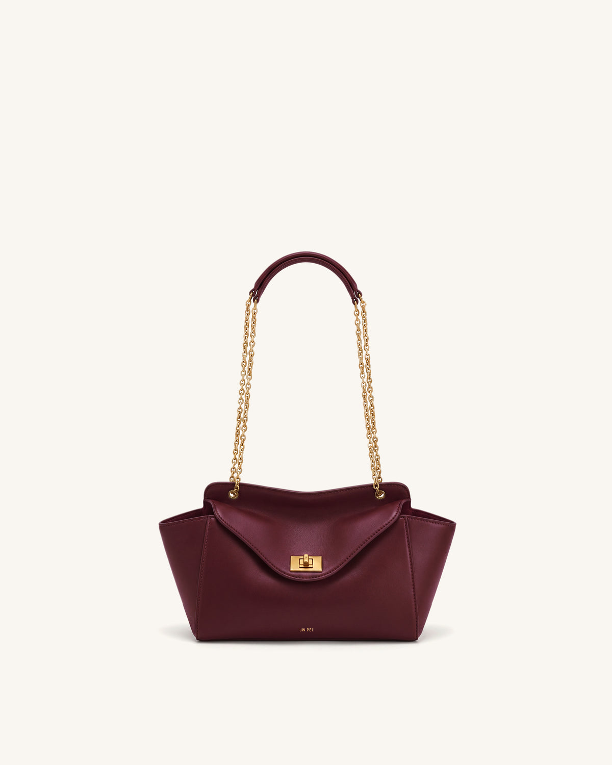 Lucia Envelope Chain Shoulder Bag - Claret