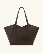 Kiana Large Capacity Tote Bag - Caramel