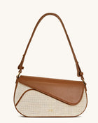 Addisyn Shoulder Bag - Brown Canvas