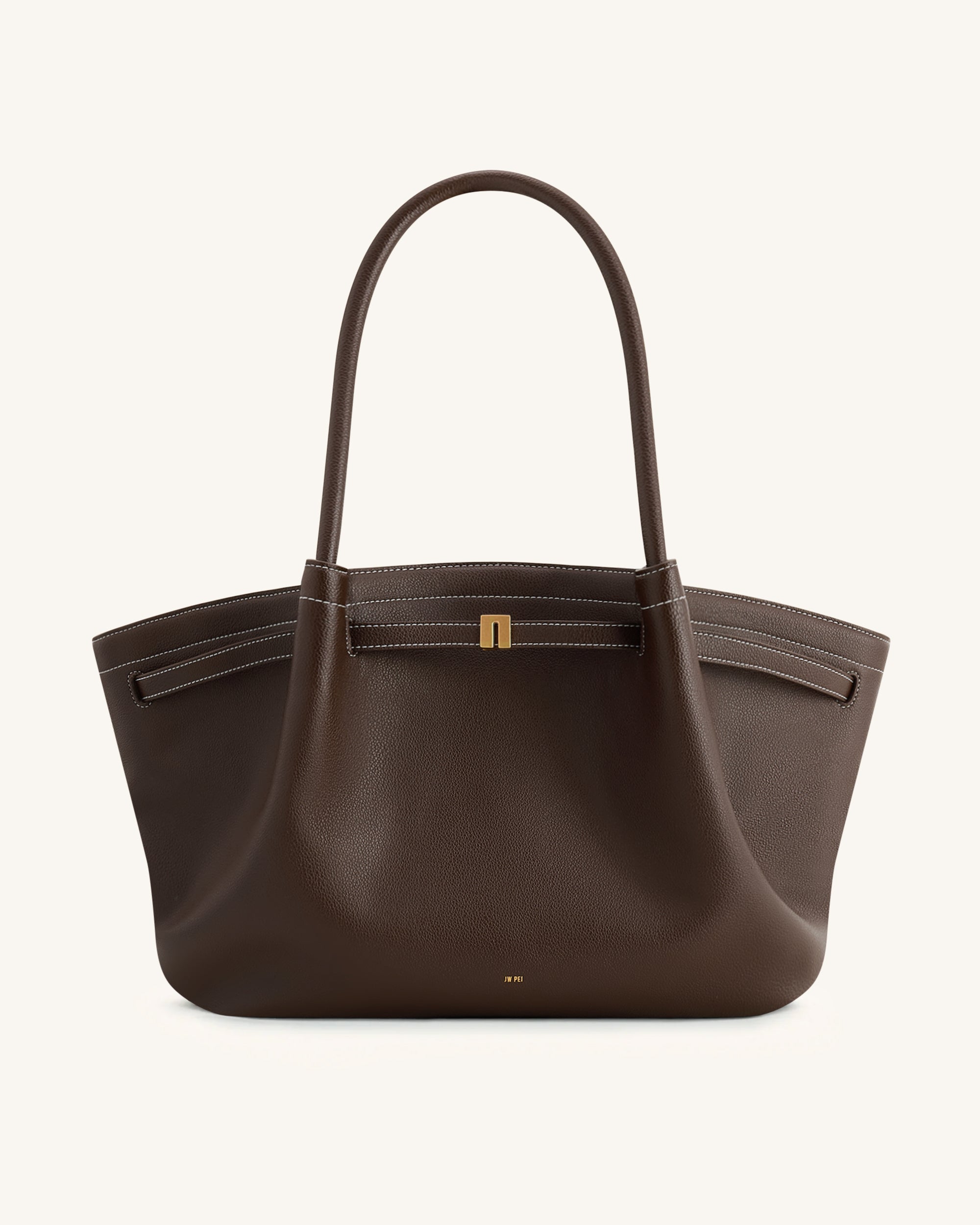 Hana Large Tote Bag - Dark Brown