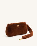 Eva Faux Fur Fabric Shoulder Bag - Caramel